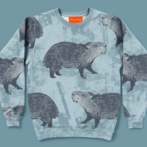 Capybara Pattern Sweatshirt